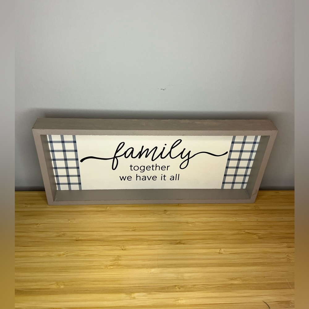 Plaid Family Wall Decor